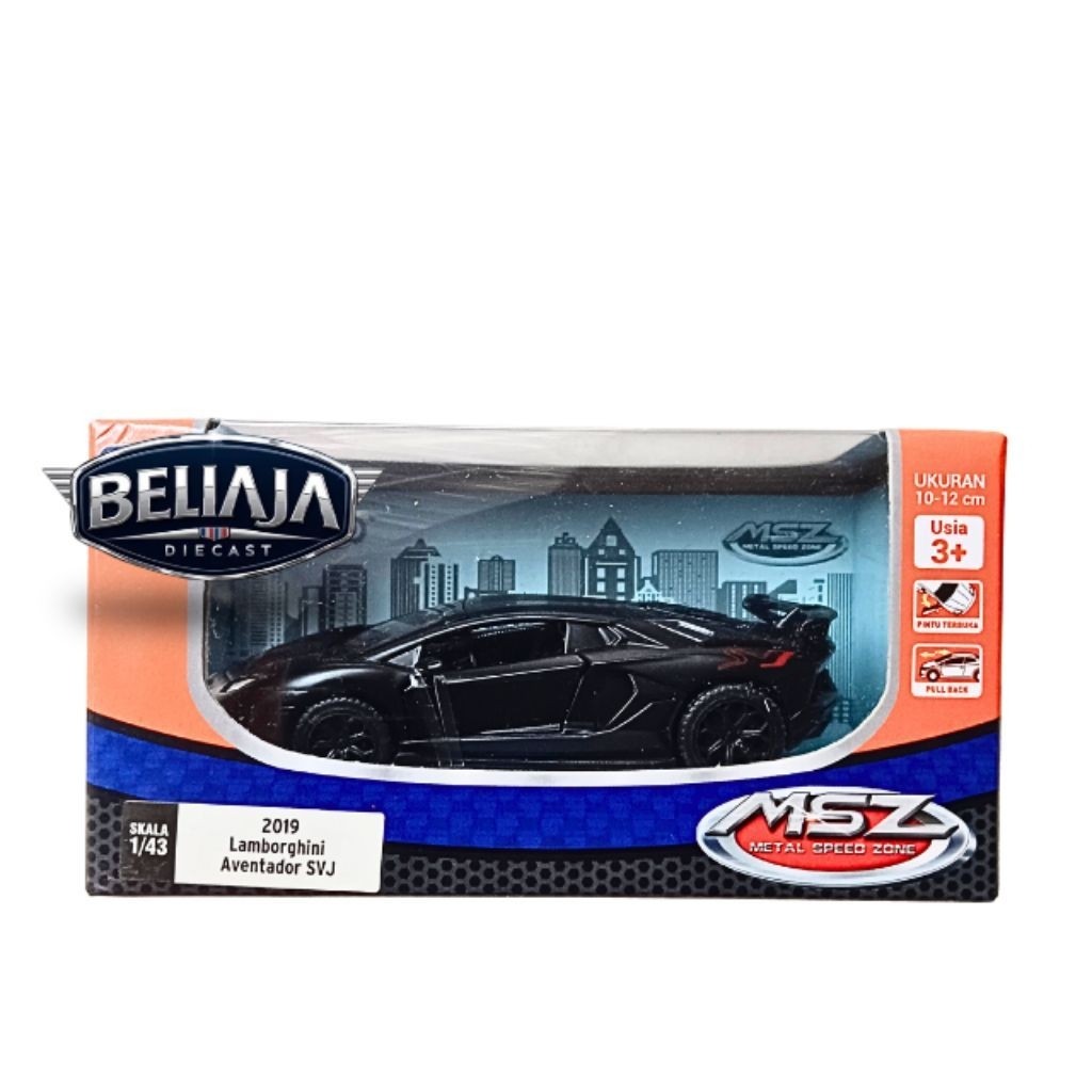 DIECAST APOLO 2019 LAMBORGHINI AVENTADOR SVJ BLACK