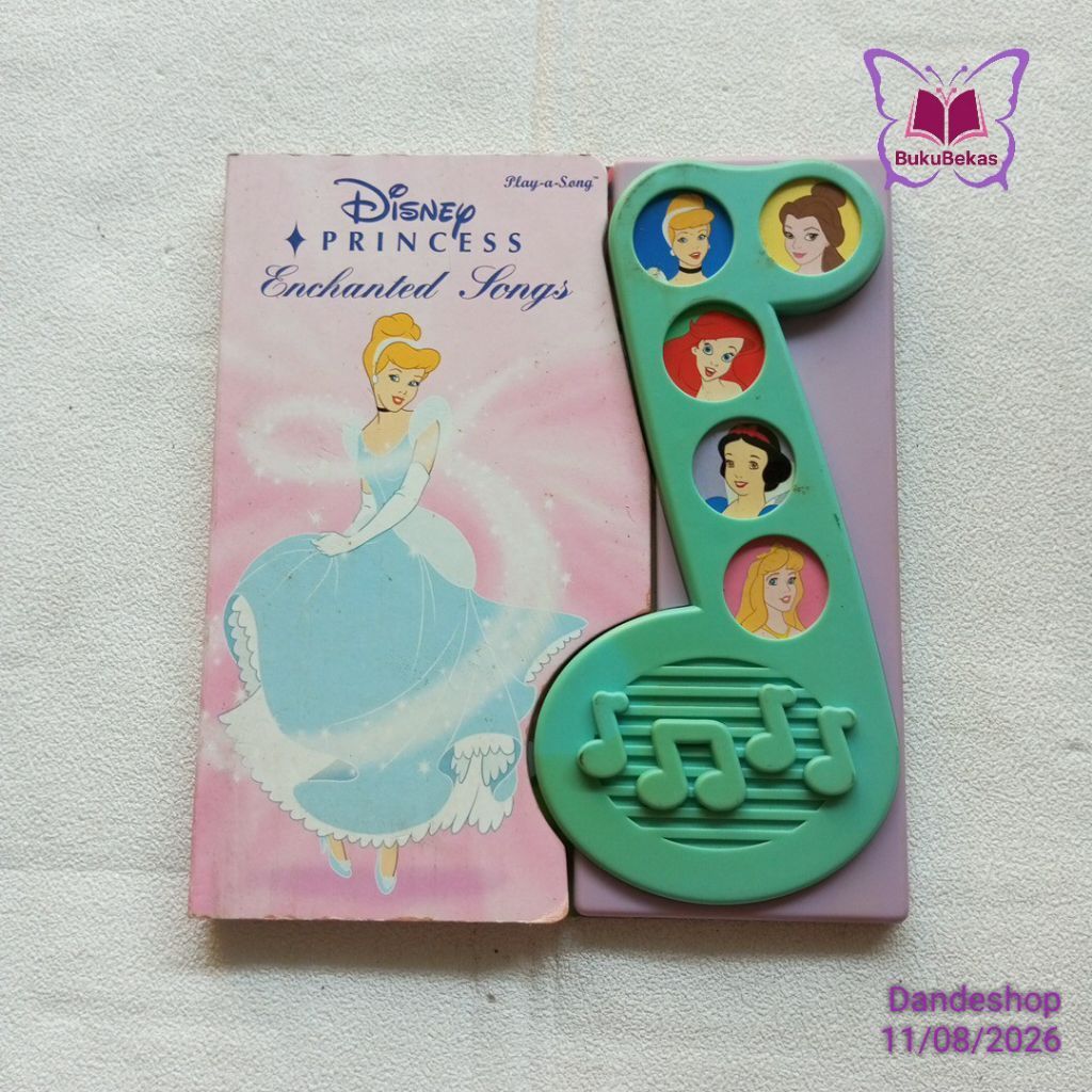 ​(hc bekas) Disney Princess Enchanted Songs Play-a-Song _ oleh DiCicco Studios penerbit Publications