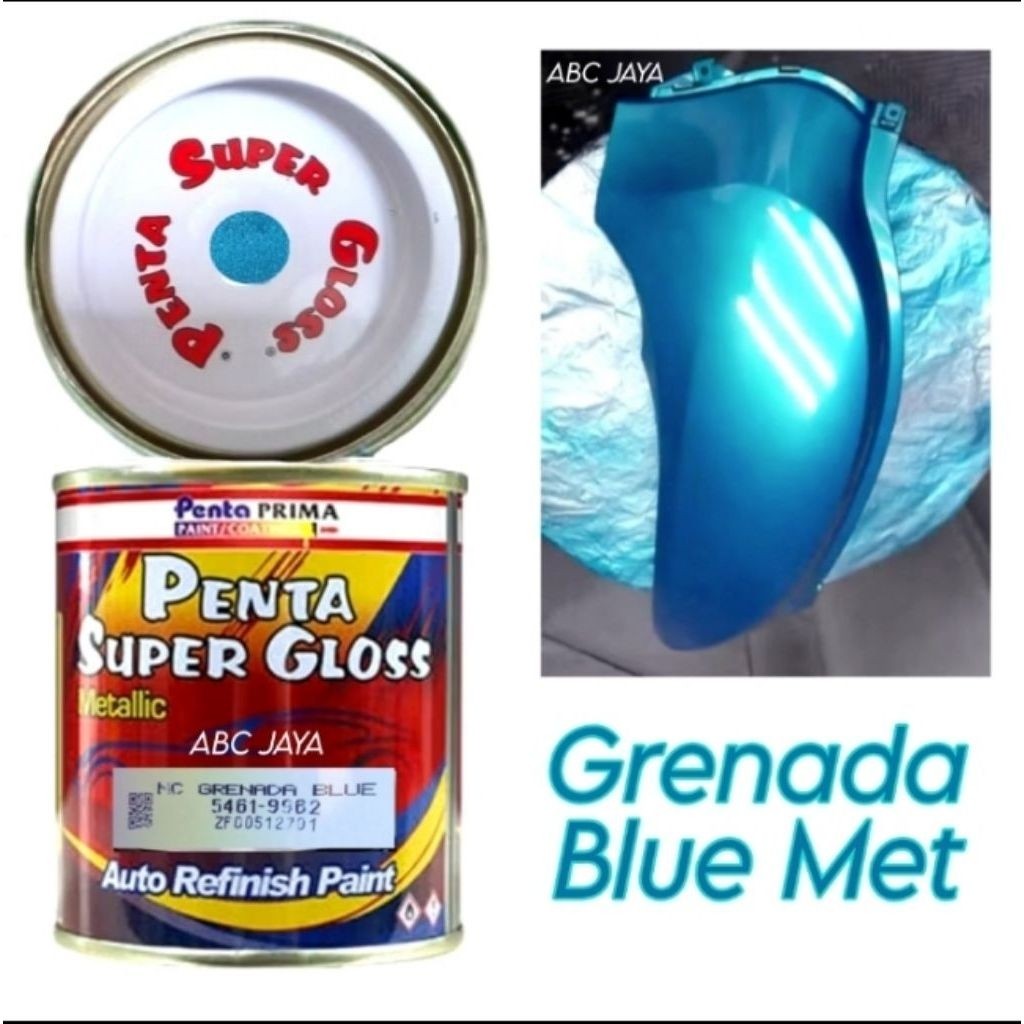 Cat Penta Super Gloss 5461-9962 Grenada Blue Met 200ml Biru Grenada Blue Metalic Biru Metalik Gerena