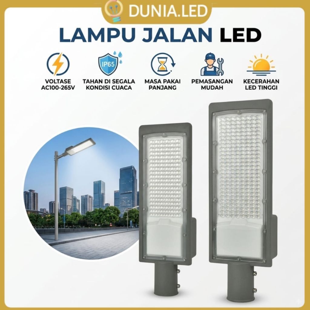 Lampu Jalan LED SMD Kap Jalan PJU LED 50W 100W Treet Light Outdoor SMD 220Volt