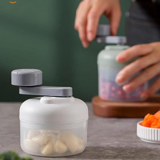 Mini Chopper Blender Portable Gilingan Mini Bumbu dan Daging Manual Putar Tangan 006