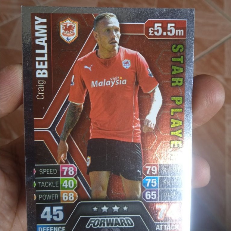 Kartu Bola Topps Match Attax Craig Bellamy