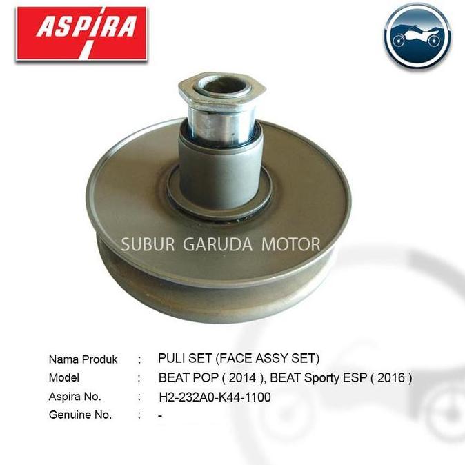 PULLY ONLY ASPIRA K44 BEAT POP SCOOPY ESP K44 SET MERK ASPIRA KUALITAS ORISINIL
