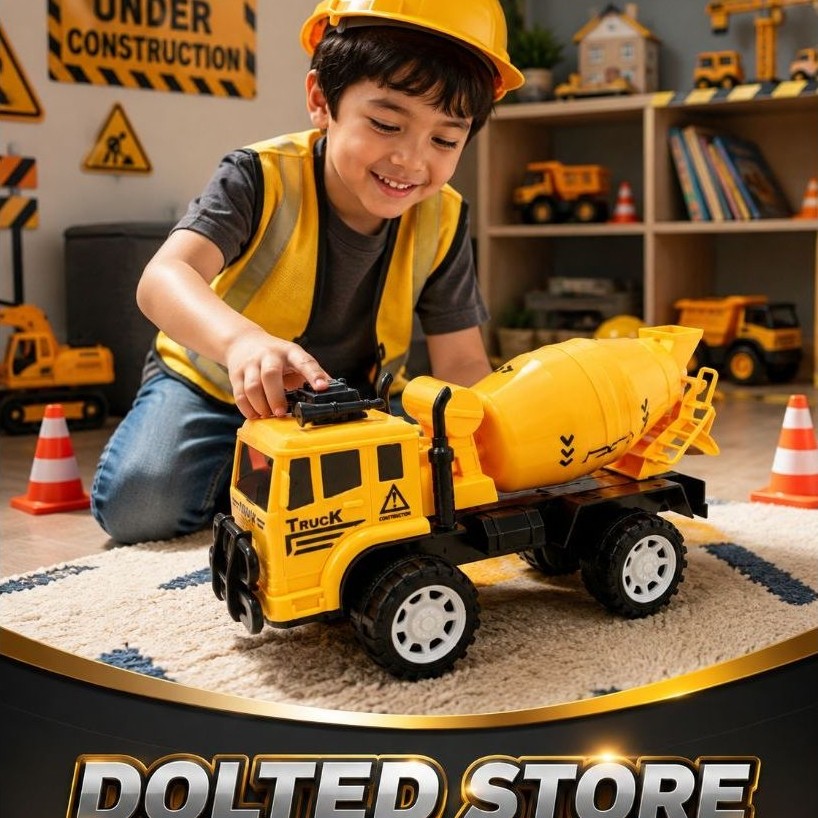 mainan truk mobil molen anak edukasi - mainan truk molen anak