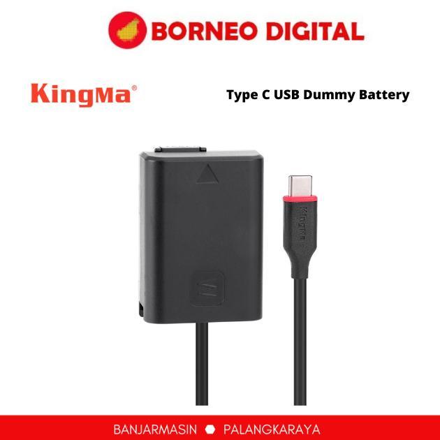 KINGMA Dummy Battery Type C USB NP-FW50 | NP-FZ100 | LP-E17 Power Bank Adapter