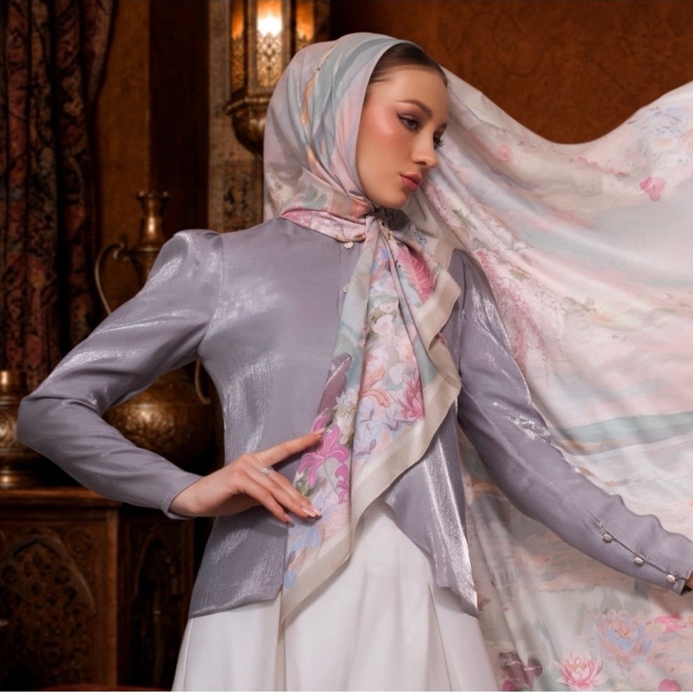IVAN GUNAWAN PRIVE - All Variant Green Scarf Jilbab Segi Empat ORIGINAL By IVAN GUNAWAN
