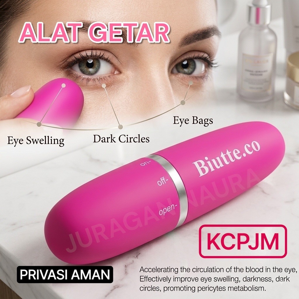 Mini Eye Massager Vibrating Face Lift Pen 0.5W Alat Getar Wanita Vibration Pink