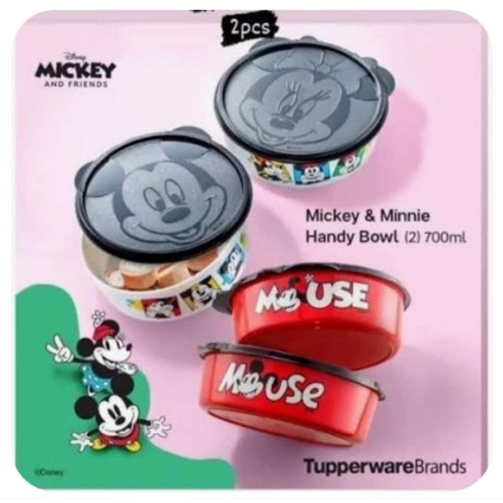 Bowl Mickey Minnie 700ml Tupperware