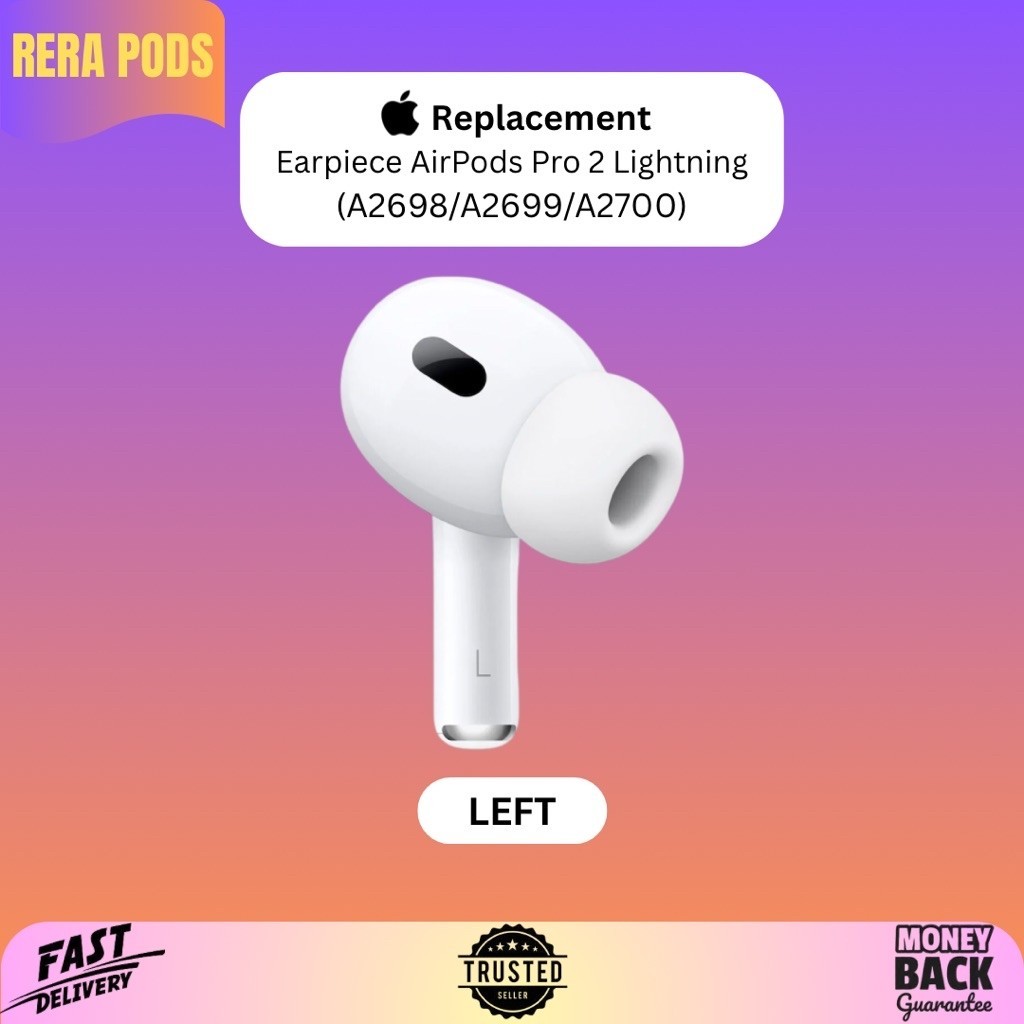 AirPods Pro Gen 2 Lightning sebelah kiri / left only earpiece original Apple resmi