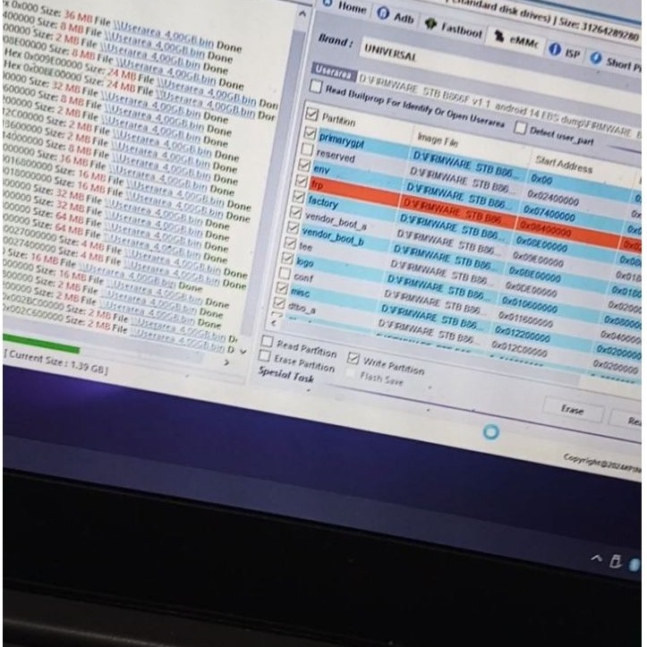 Terima root upgrade / downgrade STB B866F