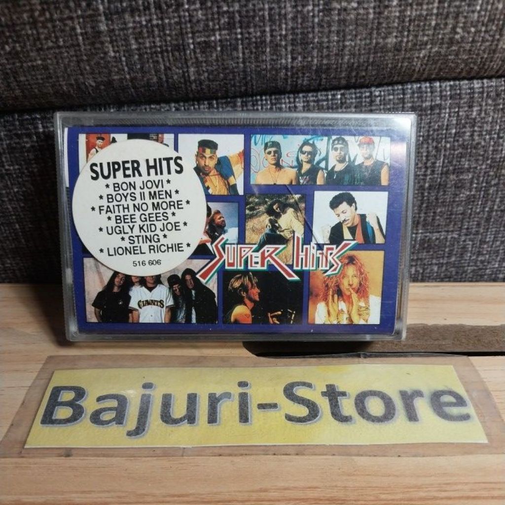 Kaset Pita "Super Hits"/Singer : Bon Jovi,Boyz II Men,Faith No More,East 17,Seereo MC'S ,Tears For F