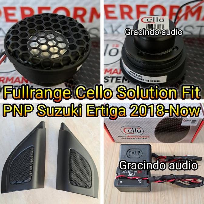 Tweeter Fullrange Cello solution fit khusus Suzuki Ertiga 2018- Now
