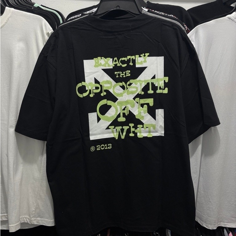 Off white green tee second