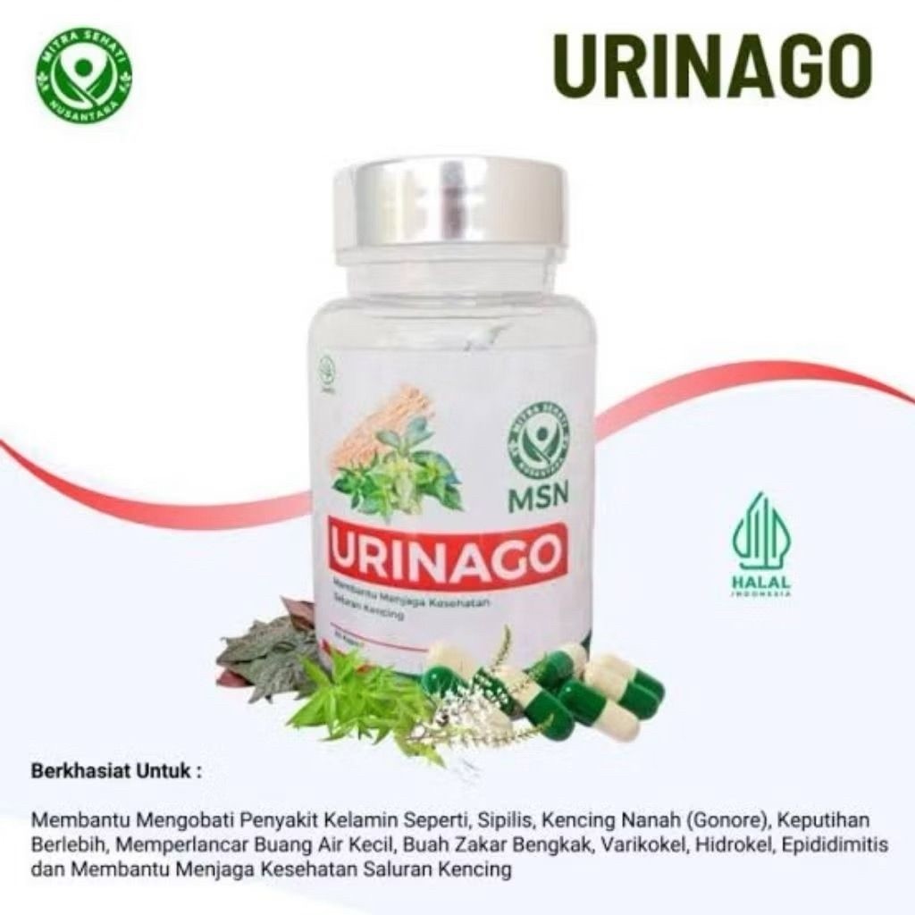 TERLARIS URINAGO ORIGINAL Solusi Terbaik Urinago MSN Obat Ampuh Sipilis, Gonore, Kencing Nanah - Sem
