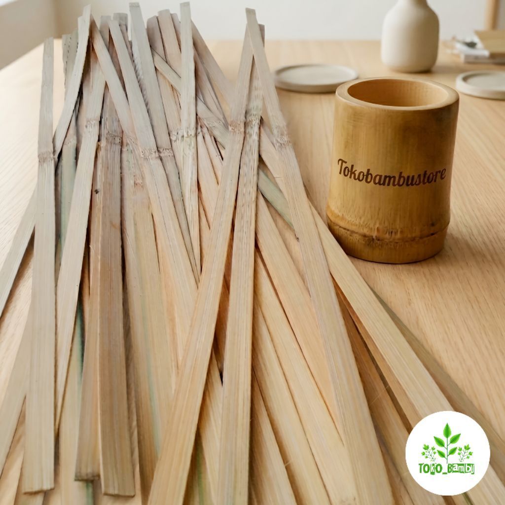 Iratan bambu P 80 cm L 1,5 cm isi 70 lembar-az