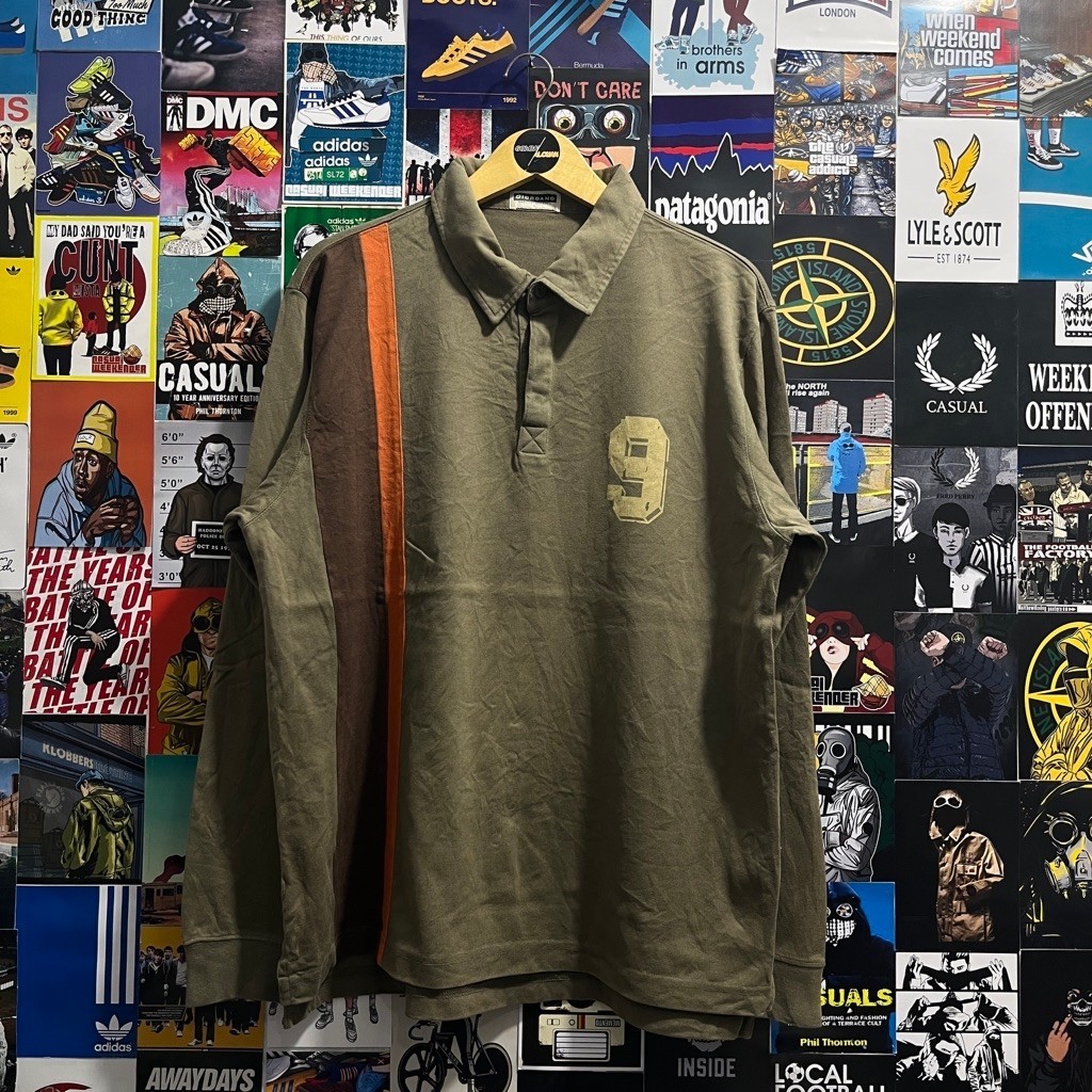 Long Sleeve / Polo Shirt / Rugby Shirt / Vintage / Second / GIORDANO