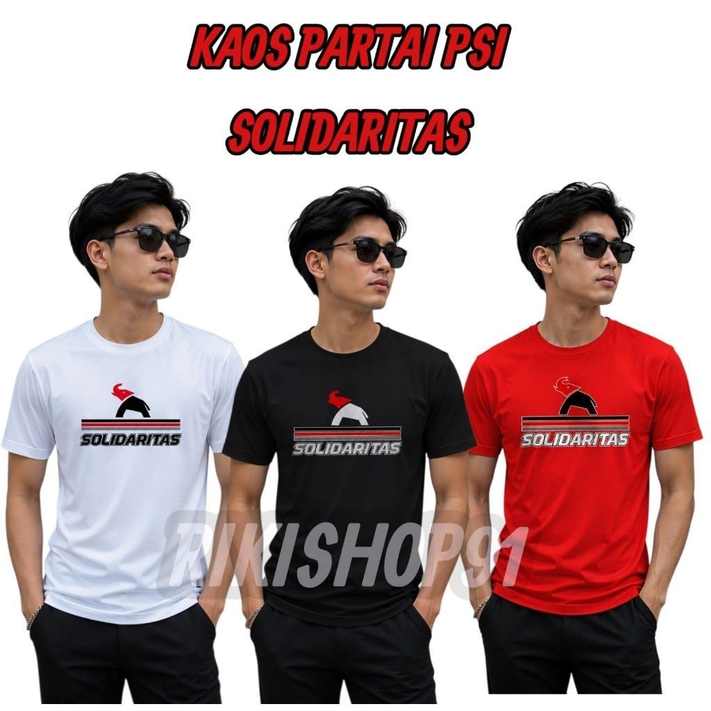 KAOS PARTAI PSI LOGO BARU GAJAH