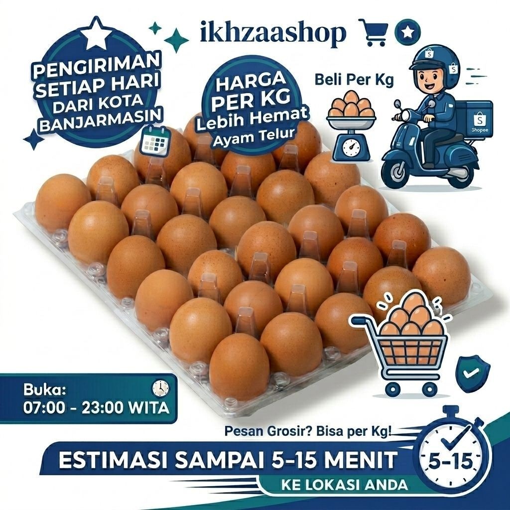 Telur Ayam Murah 1kg Banjarmasin
