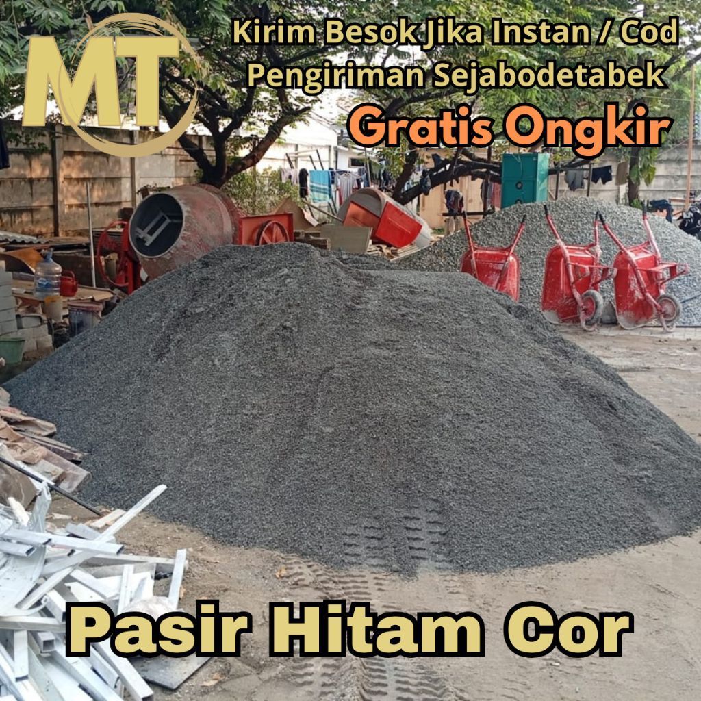 Pasir Hitam Cor / Pasir Cor / Pasir Beton