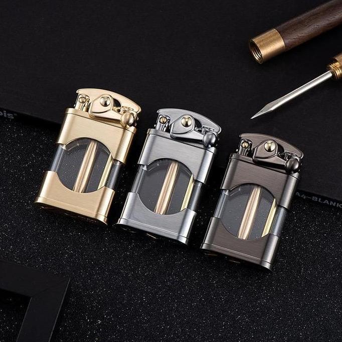 Griyanashop_ Mancis Korek Api Minyak Retro Zorro Lighter Transparant 660 Gift Box