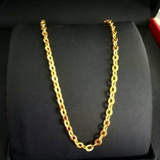Terbaik Kalung Emas asli model fancy Kadar 875 Emas kadar 23 karat Terimakasih