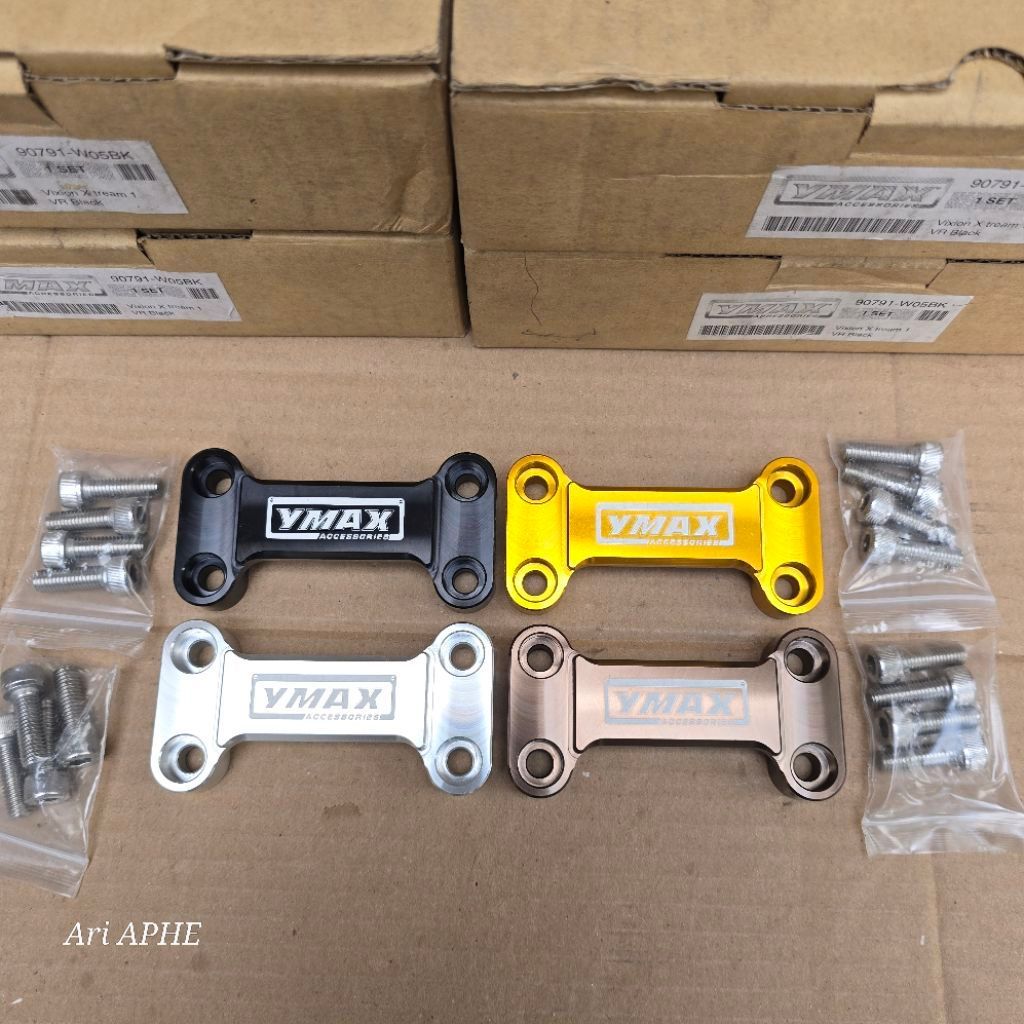 cover tutup raiser stang YMAX Thailand CNC yamaha VIXION OLD / VIXION NEW NVL / RX KING / SCORPIO