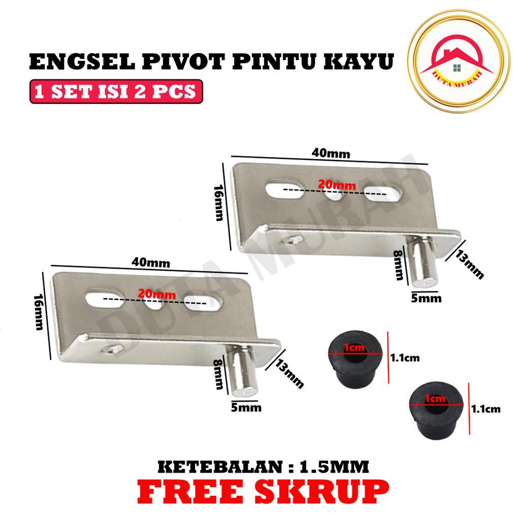 Engsel Pivot Pintu Lemari Kayu 12mm Hinge Pivot Mini Kecil Pivot Kayu