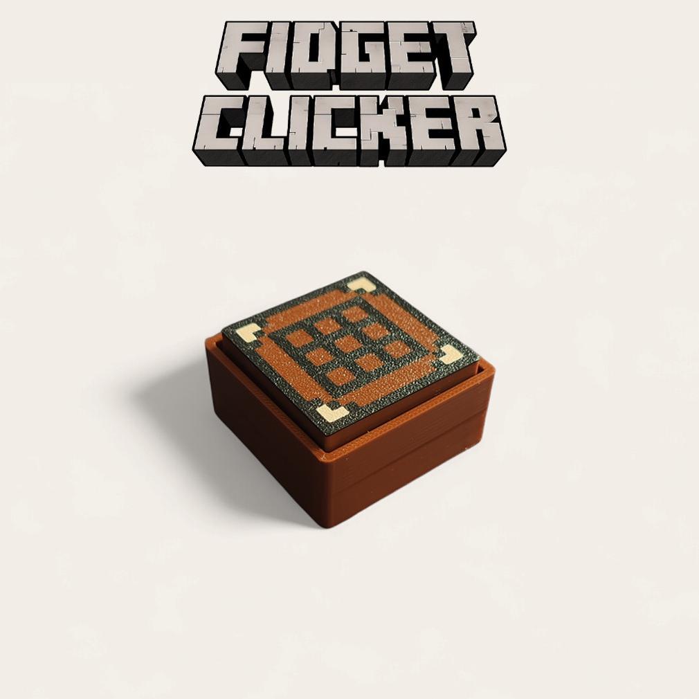 VALUE PACK Gantungan Kunci Fidget Clicker Minicraft Lucu - Fidget Toy Mainan Anti Stress