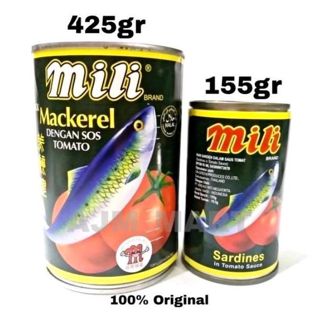 Sarden Mili Mackerel 425gr/155gr