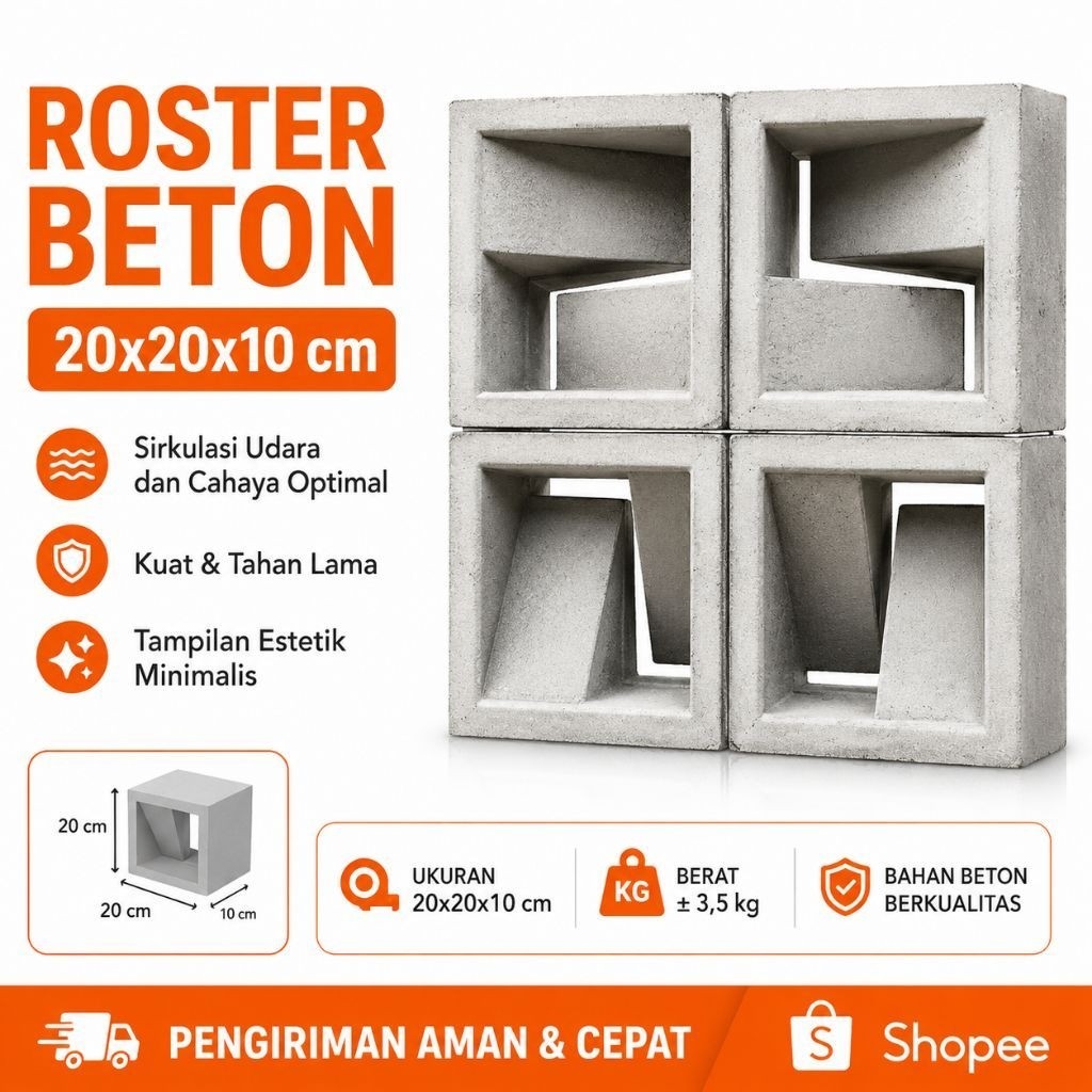Roster loster beton bata roster