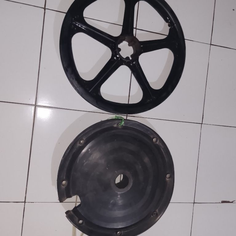 velg BMX plastik palang 5 merk BMX made in taiwan set wheeldop warna hitam hanya 1 biji