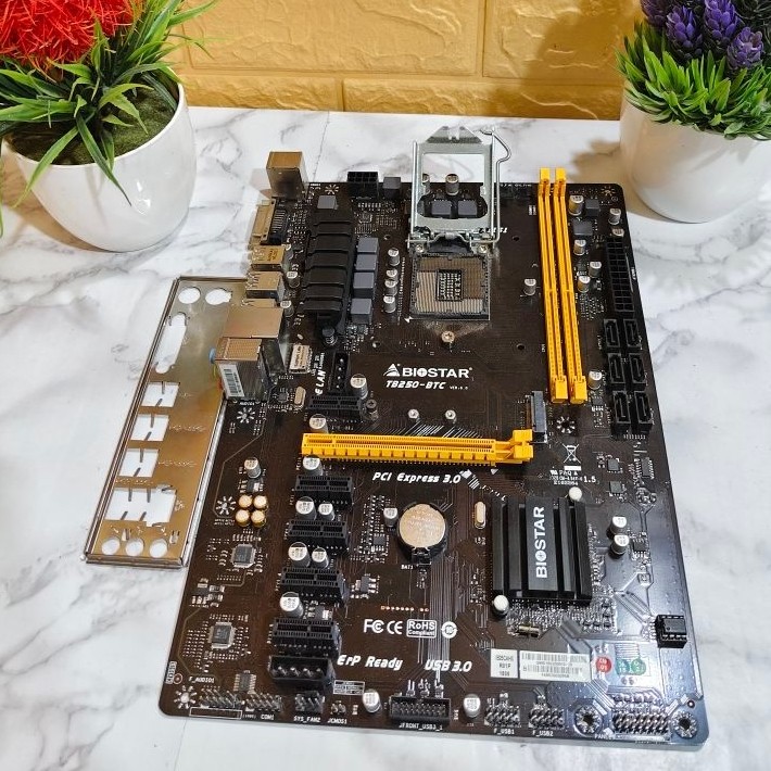 Motherboard Biostar TB250-BTC Socket LGA 1151 Support Intel gen 6-7