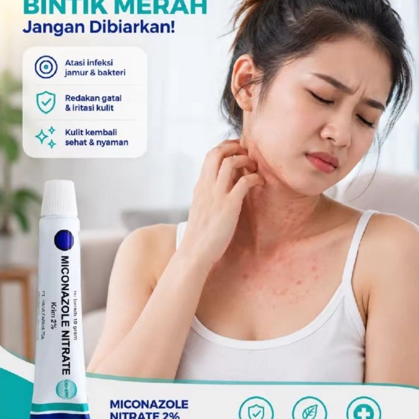 Salep Gatal Miconazole / Obat Salep Gatal Kulit / Salep Jamur Ampuh / Obat Jamur Kulit