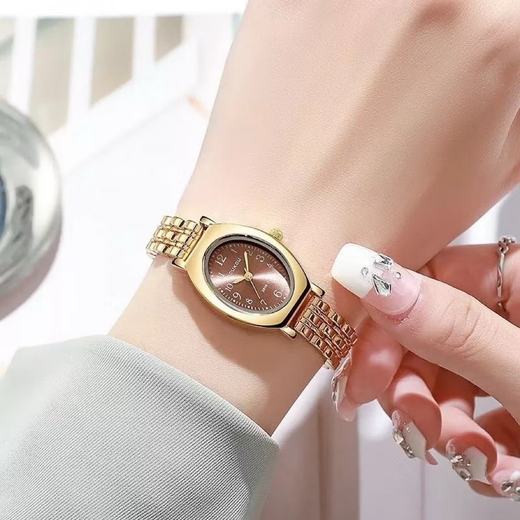 Jam Tangan Cewe Kecil Rantai Anti Karat Gaya Korea Vintage