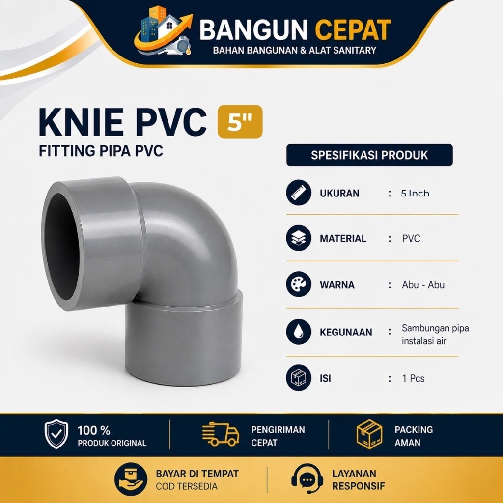Harga elbow pvc 5 inch Terbaru Okt 2026 | BigGo Indonesia