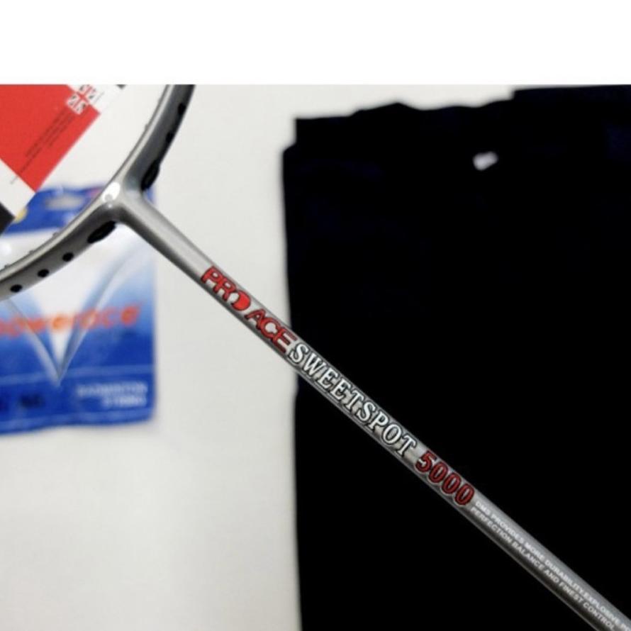 Raket Badminton PRO ACE SWEETSPOT 5000/ SS 5000 komplit +tas ORIGINAL