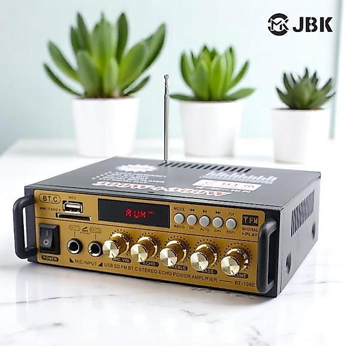 JBK BT-198E Amplifier Karaoke Bluetooth Power Amplifier Power Amplifier Wireless Bluetooth Kerndy JB