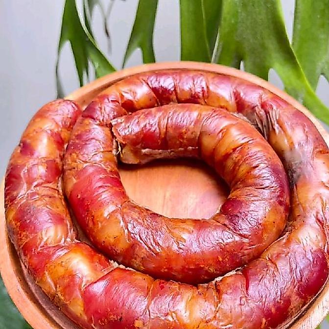 Urutan Babi Asap Khas Tajun/urutan/bali/sosis/bali/daging babi/urutan/asap/gurih/bumbubali Food  Mea
