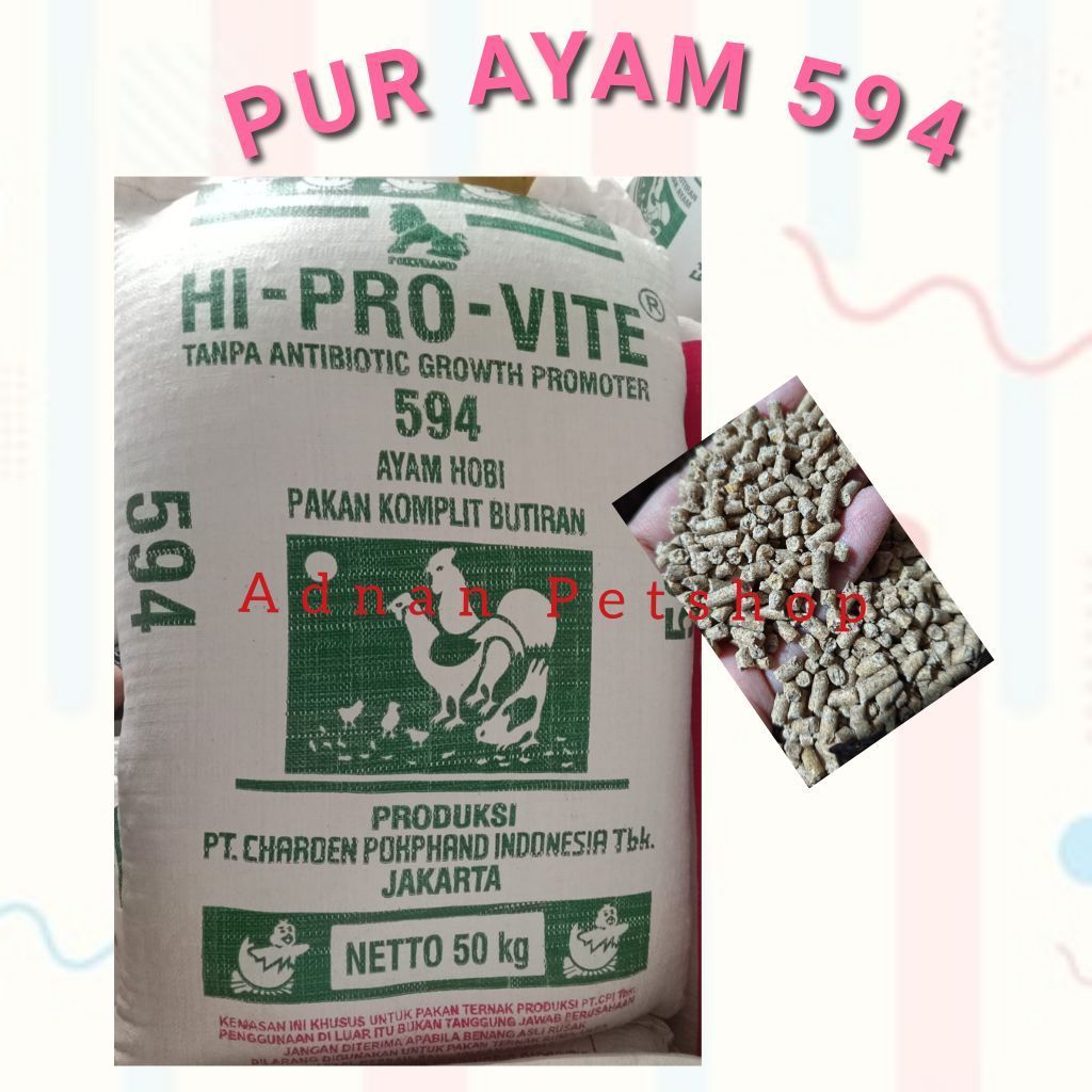 PUR PAKAN AYAM 594 AYAM BANGKOK DEWASA CHAROEN POKPHAND TERMURAH