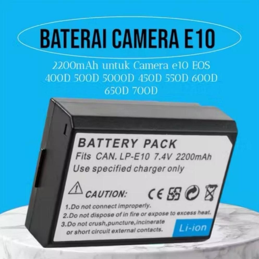 Baterai Camera Canon LP-E10 Original 100% 22000Mah  untuk Canon 1100D 1200D 1300D 1500D 3000D canon 
