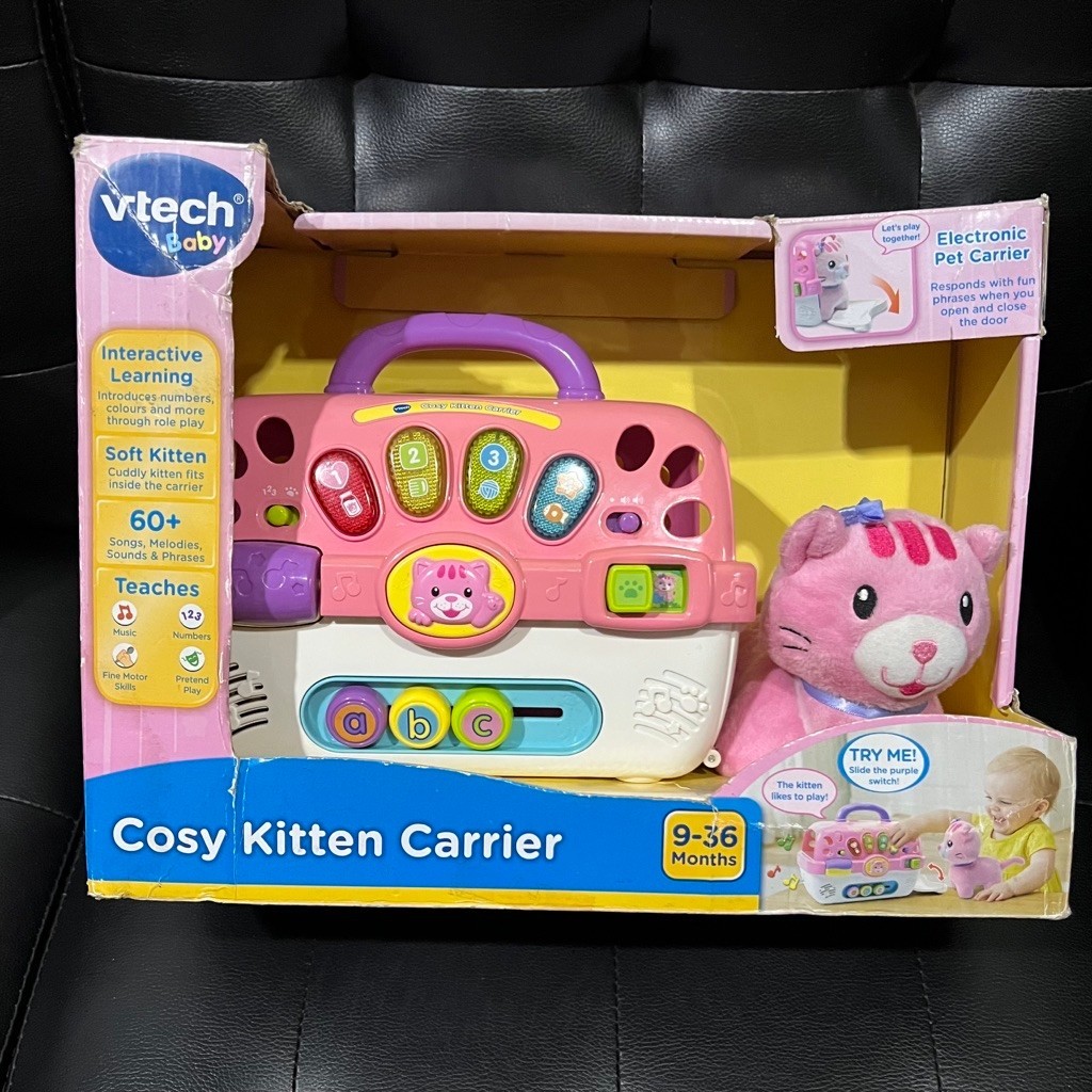 [ NEW ] VTECH Baby Cosy Kitten Carrier