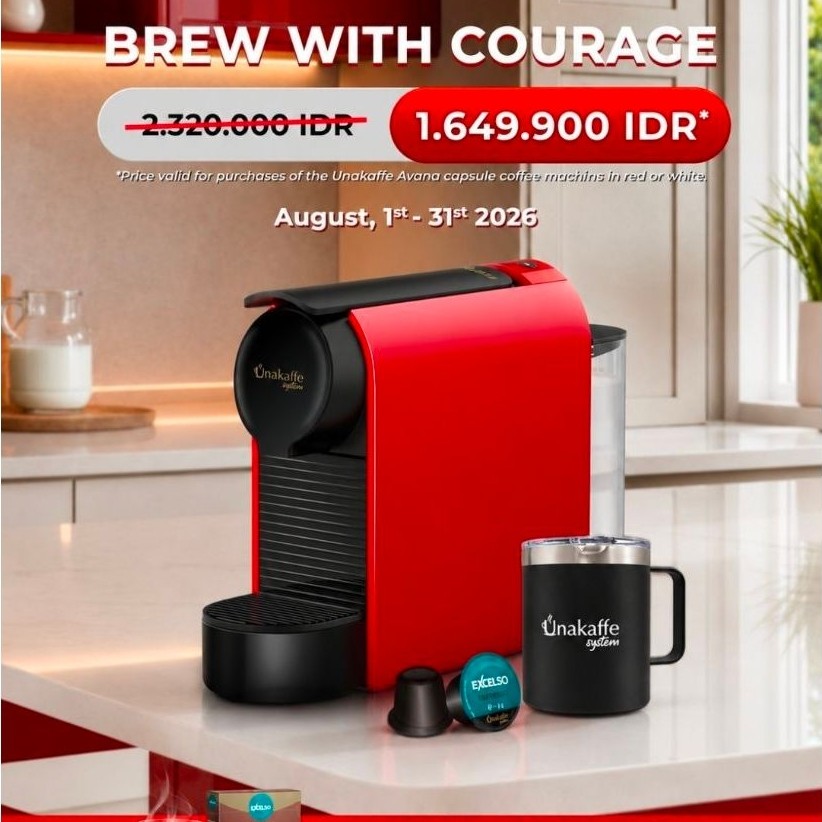 Paket Unakaffe Avana Excelso (Mesin Kopi Kapsul)Hadiah/Hampers/Kado (SPECIAL MEMPERINGATI HUT KEMERD