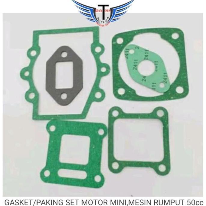 Promo paking set-gasket motor mini trail-gp-atv mesin rumput 50cc Diskon