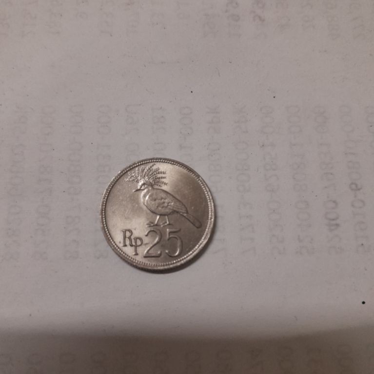 Uang Kuno Koin 25 Rupiah 1971