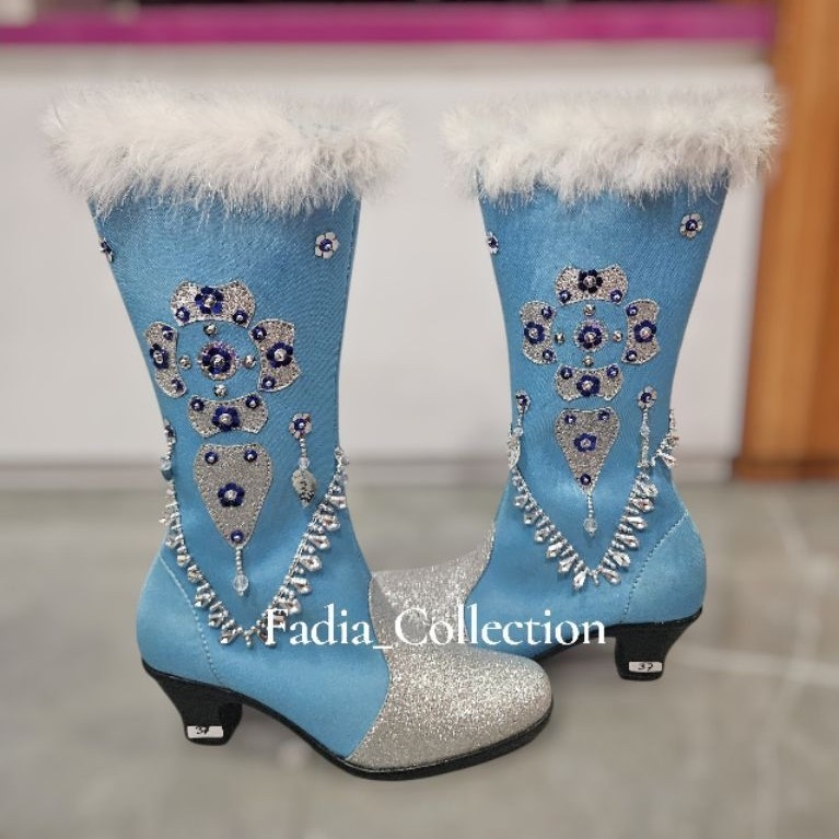 Sepatu Mayoret Variasi Dung Dung/Sepatu Mayoret Biru×Silver/Sepatu Mayoret Wanita/Mayoret Drumband