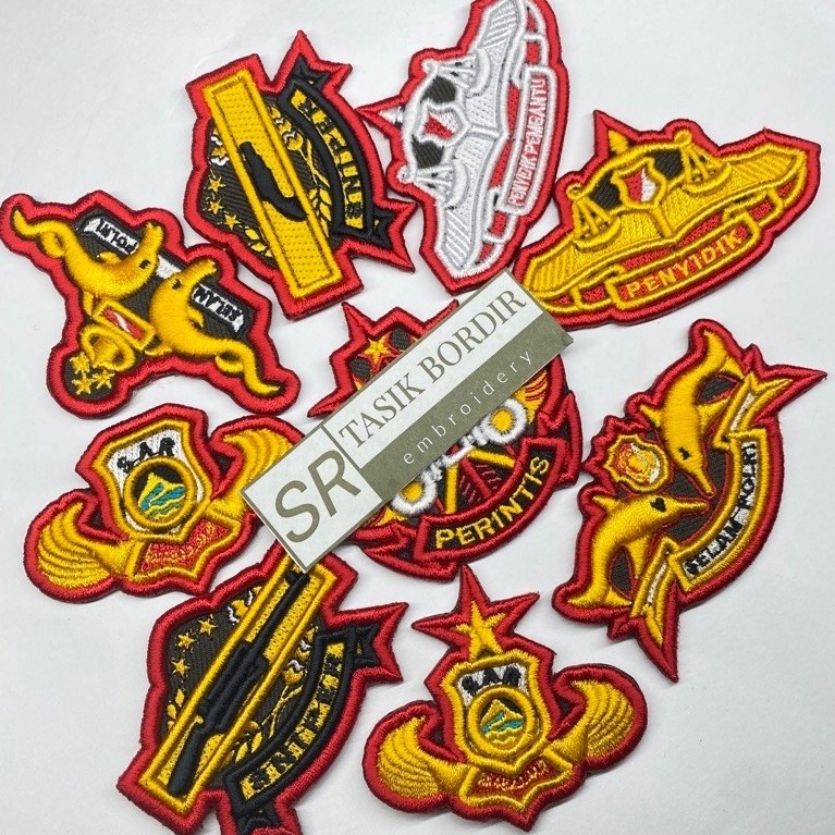 ATRIBUT WING BRIVET POLRI BORDIR TIMBUL SATUAN