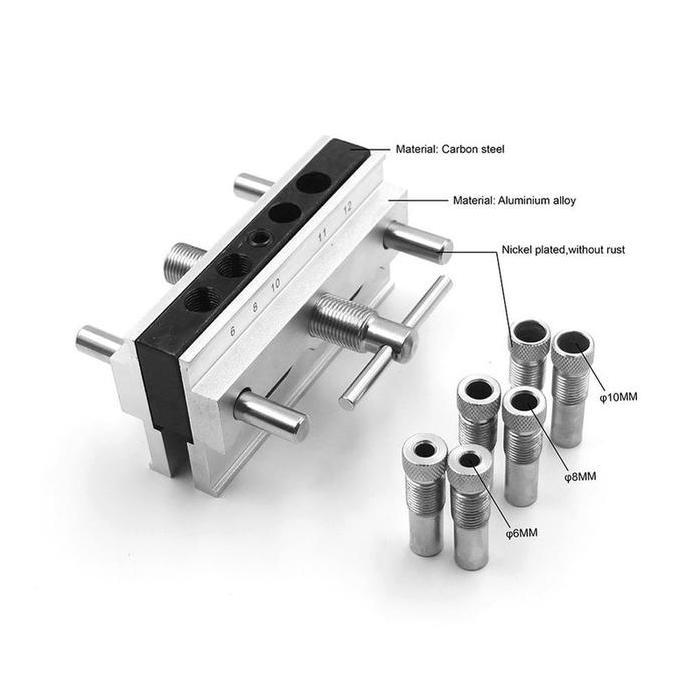 WOODWORKING DOWEL JIG / DOWELING ALAT BANTU BOR / LOCATOR PELUBANG PENYAMBUNG KAYU PAPAN PLYWOOD DRI