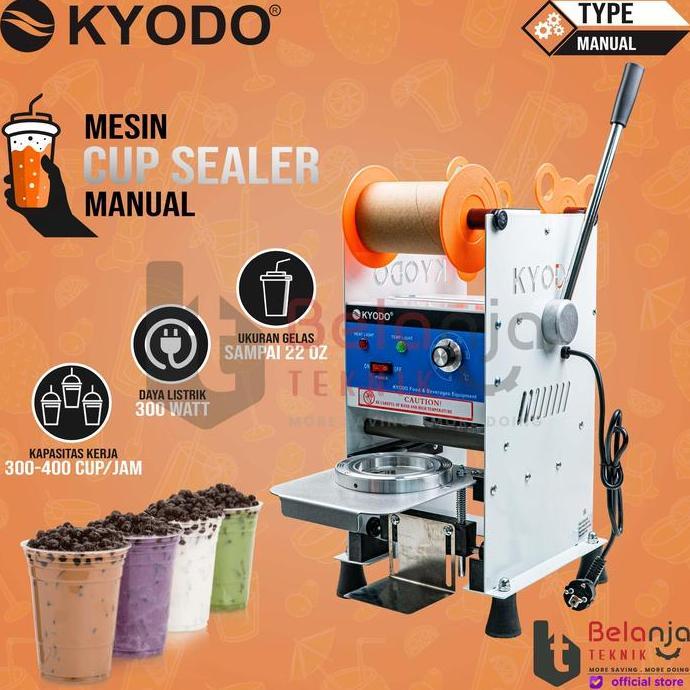 Kyodo Mesin Cup Sealer Mesin Press Gelas Manual Kyodo 300 WATT