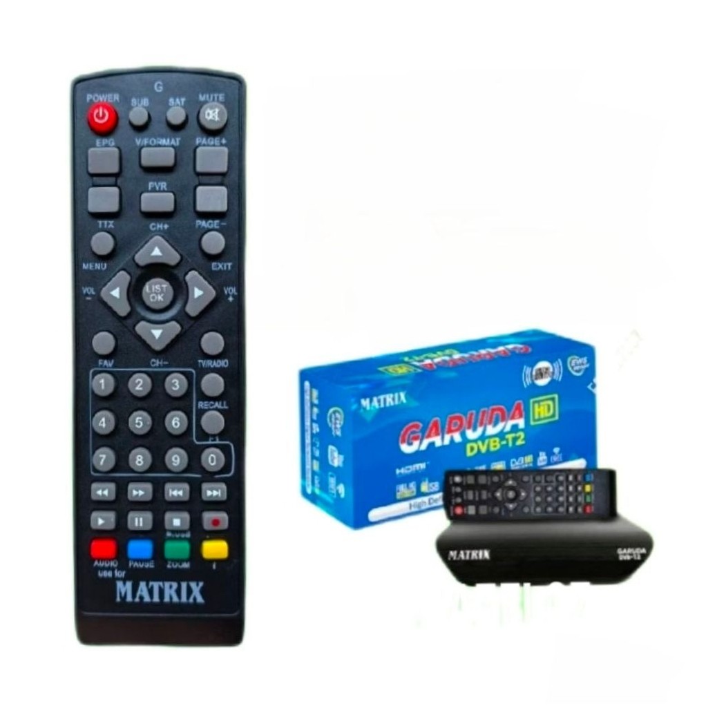 remot stb matrix Garuda biru remote set top box matrix Garuda dvb t2