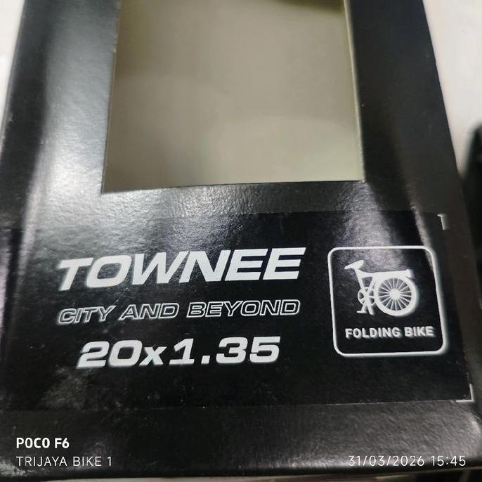 Vittoria Townee 35-406 20 X 1.35 Black Nylon Kevlar - Ban Luar Folding 20 X 135 Vittoria Townee City